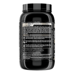 Supplement facts for Nutrex Research 100% Whey Protein Vanilla 2LBs, high-quality protein for muscle growth and recovery.