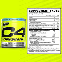 C4 Original pre-workout supplements facts