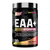 Nutrex EAA+ Hydration supplement container on a white background
