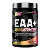 Nutrex EAA+ Hydration supplement container on a white background