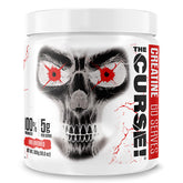 The Curse Creatine Micronized from JNX Sports, unflavored supplement in a skull-themed container, 60 servings.