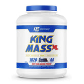 King Mass XXL 6 LBs by Ronnie Coleman supports muscle growth, weight gain, strength, and recovery with protein, carbs, fats, and creatine.