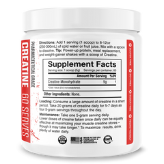 The Curse Creatine Micronized from JNX Sports, unflavored supplement in a skull-themed container, 60 servings.