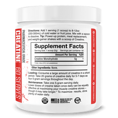 The Curse Creatine Micronized from JNX Sports, unflavored supplement in a skull-themed container, 60 servings.