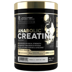 Anabolic Creatine Monohydrate 600g container, 120 servings, enhances strength and supports high intensity workouts.