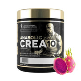 Anabolic Crea10 supplement by Kevin Levrone with dragon fruit, promoting muscle growth and strength.