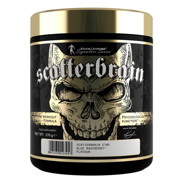 Scatterbrain 60 Servings by Kevin Levrone Signature series pre-workout 66 servigns for instant energy and focus