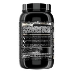 Supplement facts for Nutrex Research 100% Whey Protein Vanilla 2LBs, high-quality protein for muscle growth and recovery.