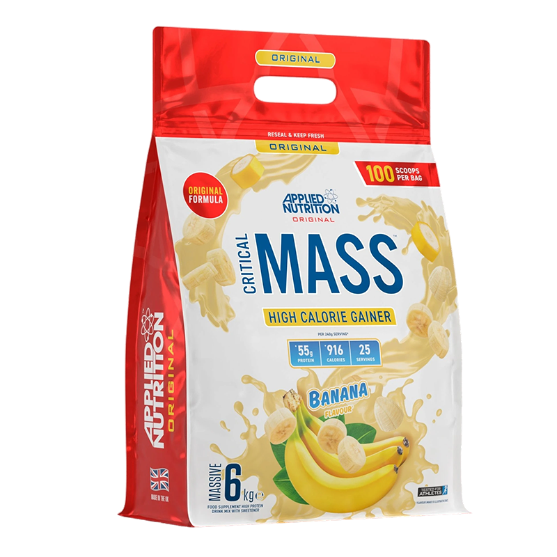 Critical Mass 6kg Weight Gainer supplement for muscle gain and healthy weight increase