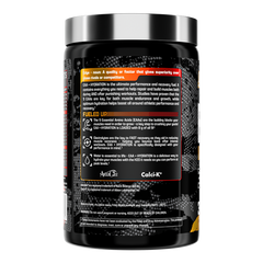 Nutrex EAA+ Hydration supplement container with essential amino acids for muscle recovery and hydration.