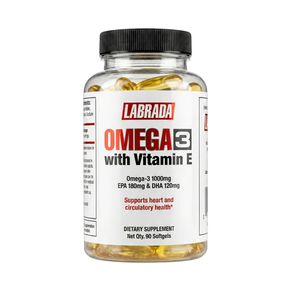 Labrada, Omega 3 With Vitamin E, 90 Softgel, 90 Servings