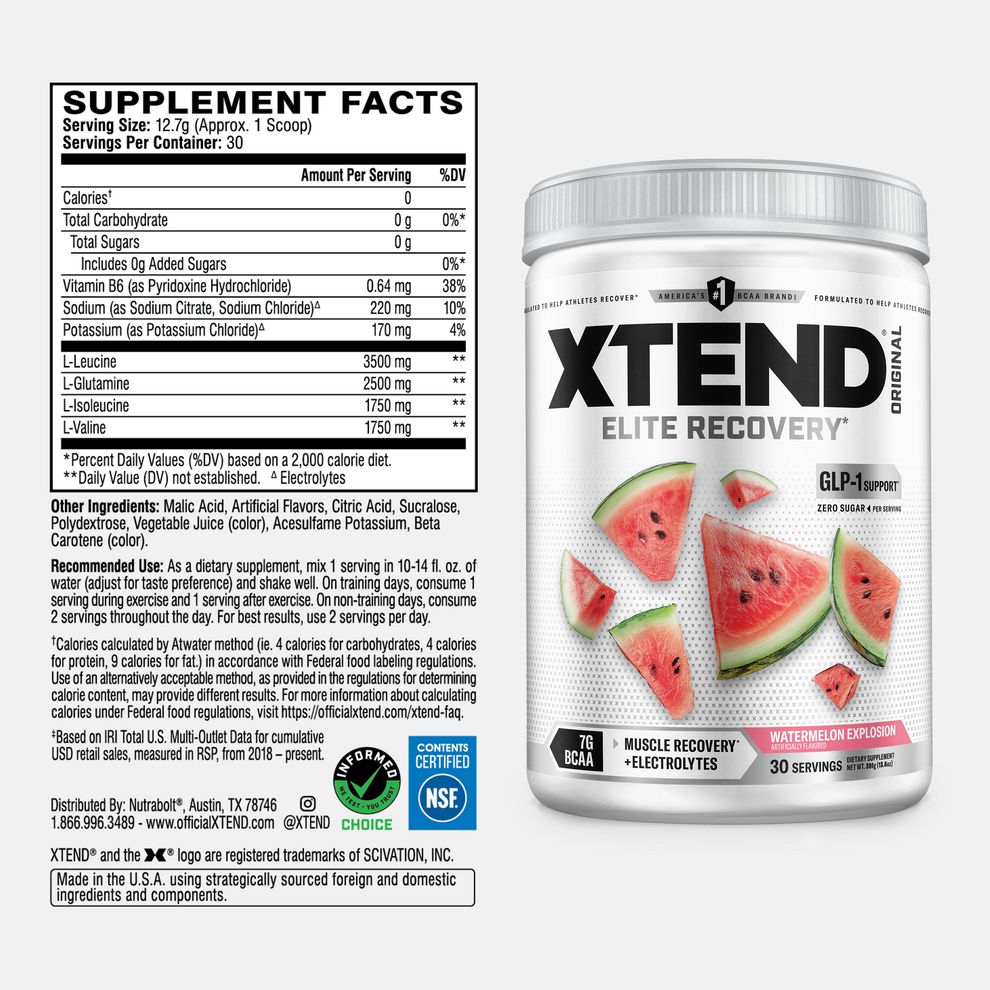 Xtend Elite Recovery - BCAA (30 Servings)