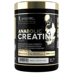 Anabolic Creatine Monohydrate 600g container, 120 servings, enhances strength and supports high intensity workouts.