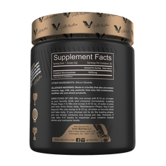 Supplement facts label for Victor Martinez Creatine Monohydrate 5000MG, detailing ingredients and usage instructions.