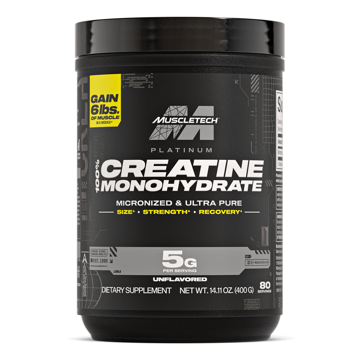 MuscleTech Creatine | Platinum 100% Creatine 80 Servings