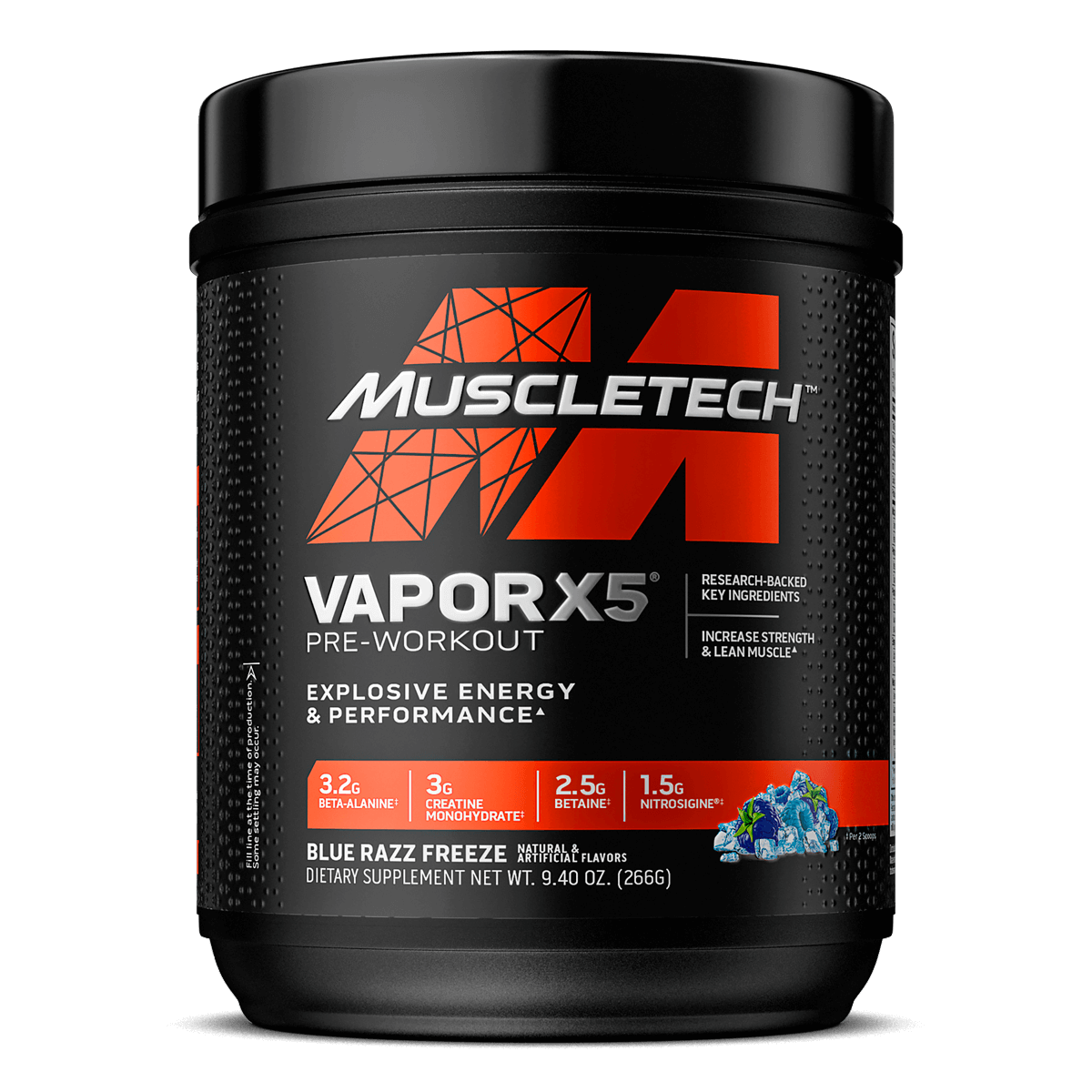 MuscleTech VaporX5 Pre-Workout 30 Servings